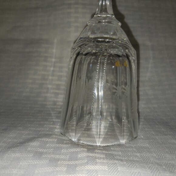 Beyer Lead Crystal Santa with Sleigh Christmas Bell Bleikristall West Germany 8" - Picture 5 of 7